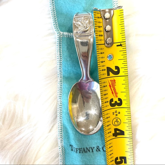 TIFFANY & Co BABY SPOON Mother Goose loop STERLING SILVER with box + pouch - Picture 12 of 15